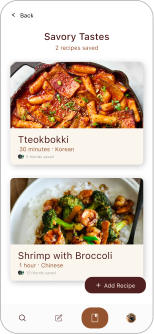 Cookbook detail screen