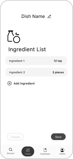 Add ingredients