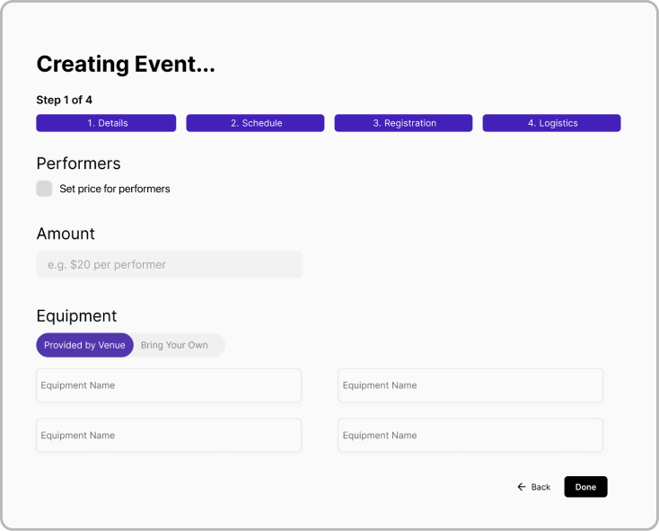 Create event step 4 of 4